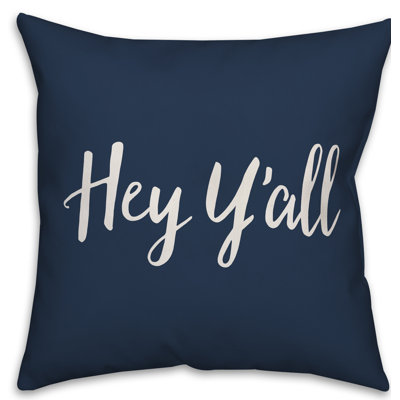 Coussin intérieur / extérieur Hey Y'all