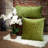 Parkland Collection Sora Transitional Quilted Olive Throw Pillow-64709813