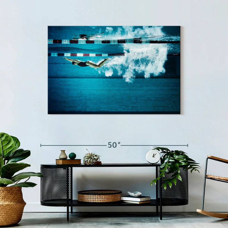 Sireci Female Swimmer Underwater, 30" H x 45" W