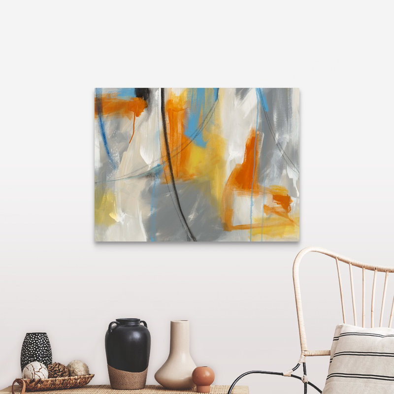 « Form II » par SISA Jaspe, reproduction d’art, H 18 po x l 24 po x 1,25 po, Toile tendue
