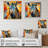 «Zebra Geometric Zebra Abstraction I», reproduction d'art sur toile-92010130-92010131