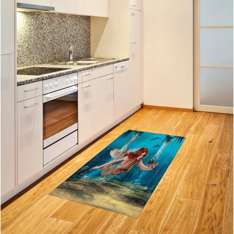 Tapis décoratif Mermaid, Rectangle 2 pi 7 po x 5 pi