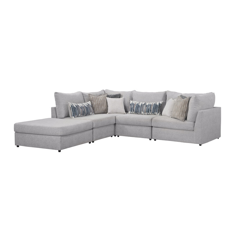 Buster Ecru 5 Piece Sectional