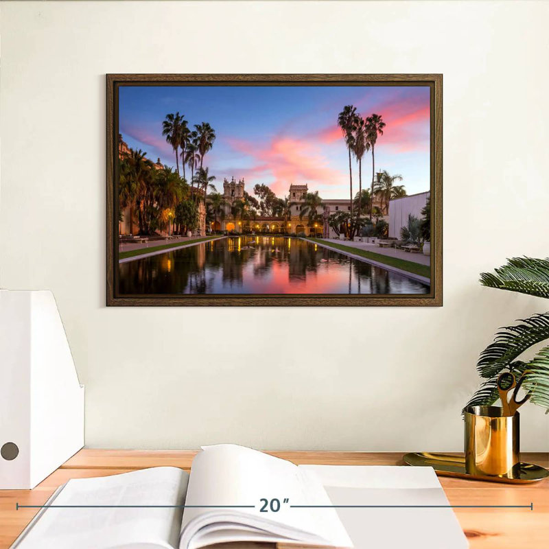 Casa De Balboa, 13 po x 9 po, Cadre flottant noyer