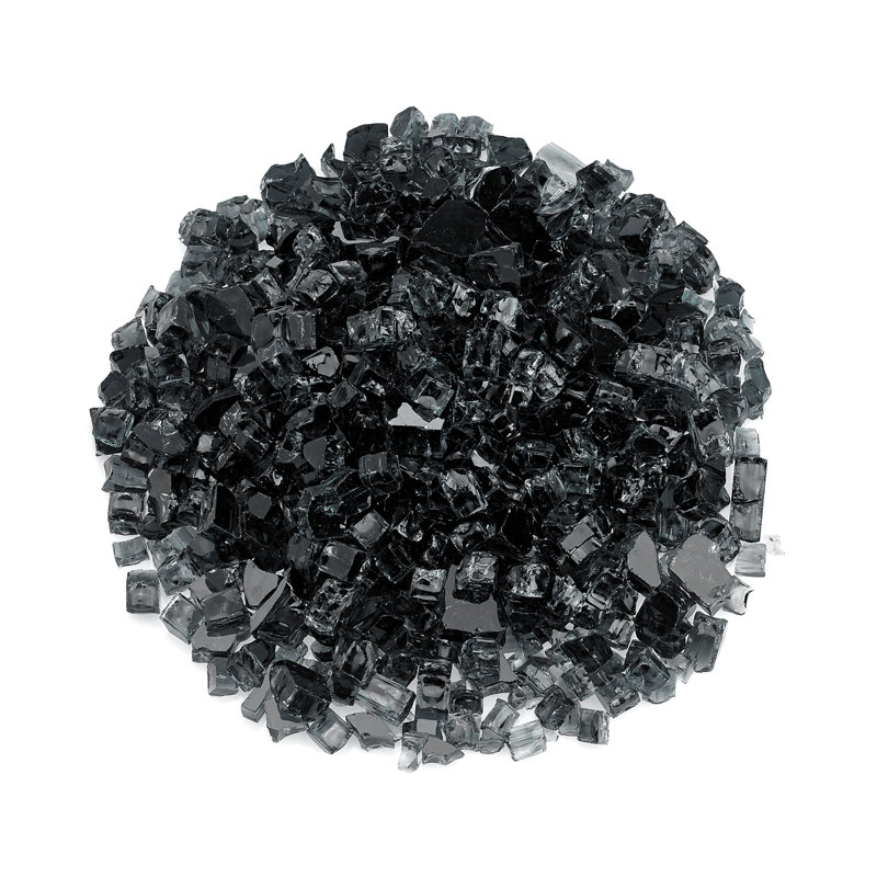 Verre de foyer 10 lb, Noir