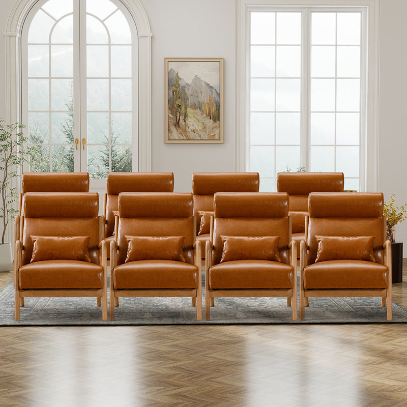 Ensemble de 8 chaises d'appoint Osias