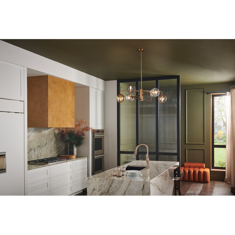 6 - Light Sputnik Modern Linear Chandelier