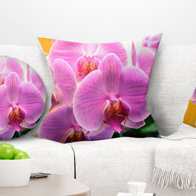 Coussin magnifique fleur d’orchidées