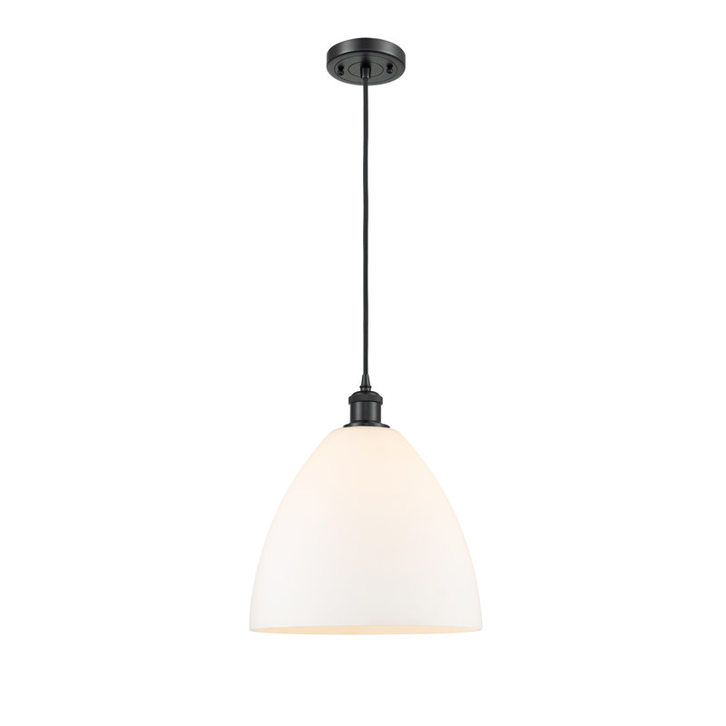 14.75" H x 12" W x 12" D, White, Matte Black