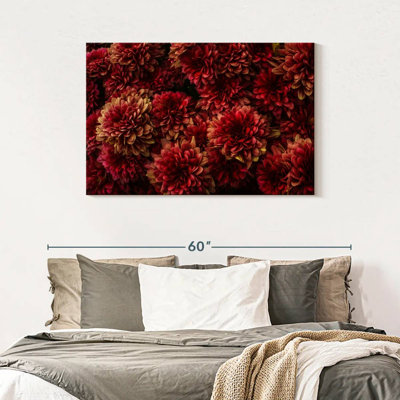 Dark Red Dahlias