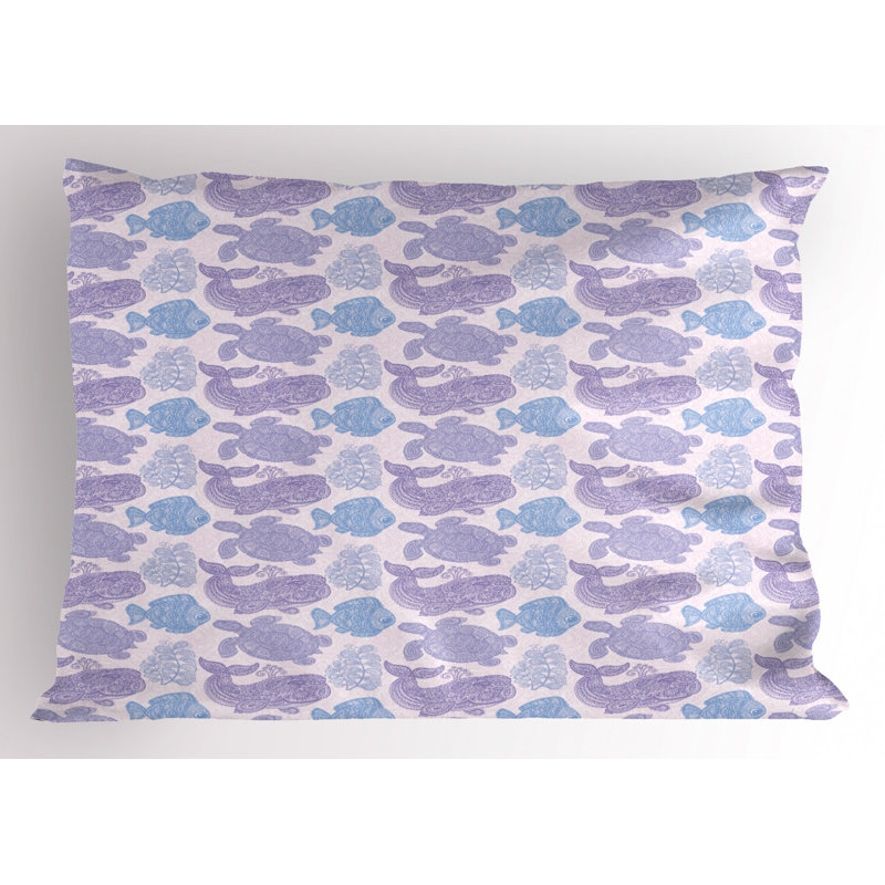 Turtle Polyester Sham Set, Twin