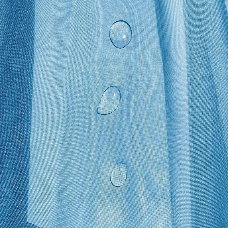 Rideaux imperméables en kabb pour l'extérieur, Blue