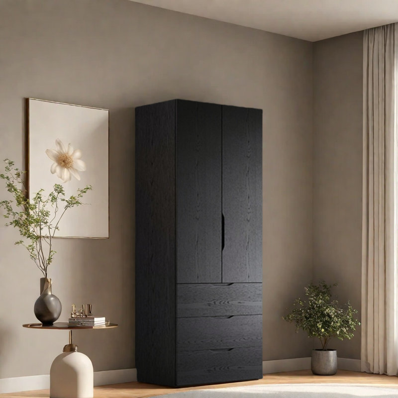 Armoire moderne et simple noire