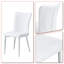 Chaise d'appoint rembourrée en polyuréthane avec pieds en métal Makaia, 4 pièces-1741385167-1741385165