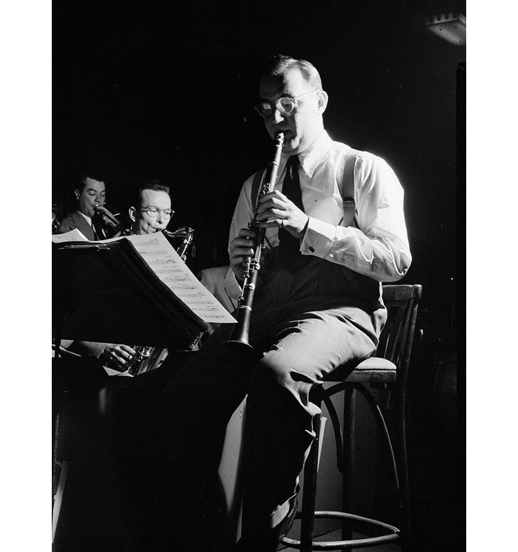 «Lark Manor ™» par Gottlieb, William, reproduction d'art sur toile: Portrait de Benny Goodman, New York, 1947