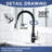 Pull Down Single Handle Kitchen Faucet with 3-Modes Advanced Spray-82373881