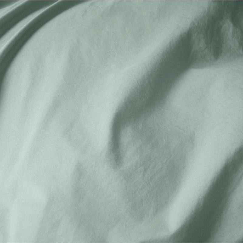 100% Cotton Percale Fitted Sheet, Twin Fitted Sheet, Seafoam