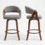 Tabouret de comptoir pivotant rembourré Providence-123200638