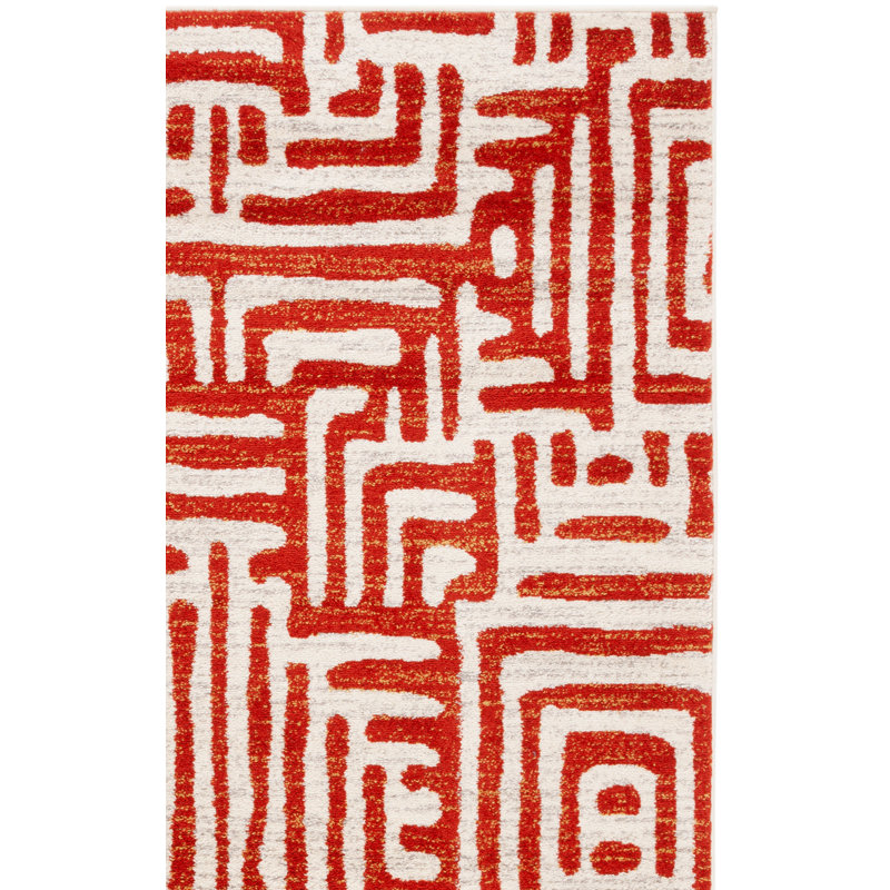 Allenby Performance Geometric Rug, Square 6'7"