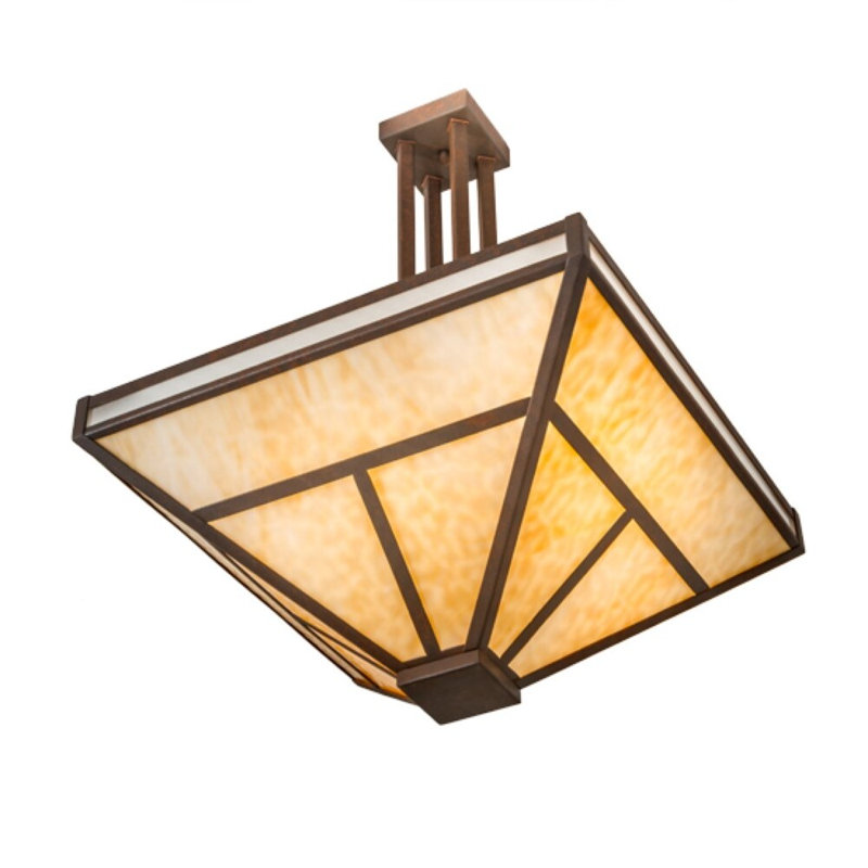 Tiaisha Glass Semi Flush Mount