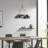  4-Light Metal Shade Chandelier