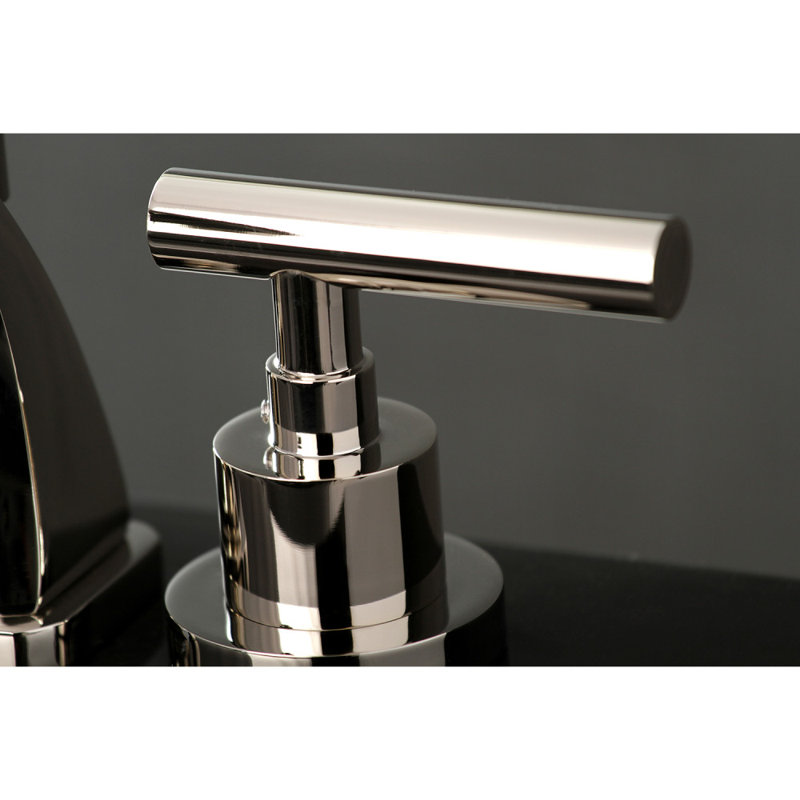 Robinet de salle de bain espacé Kingston, Nickel poli
