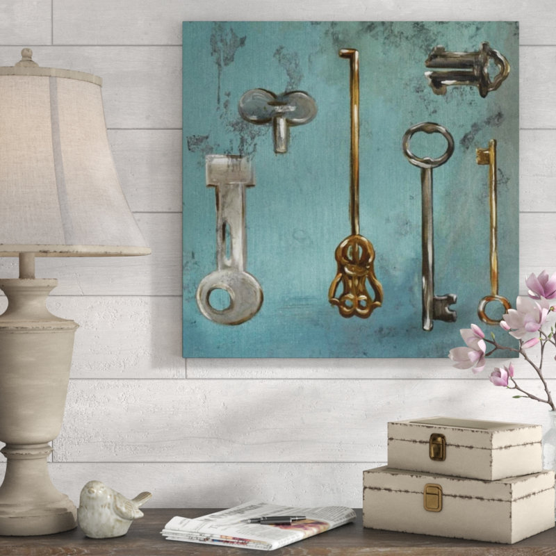 Antique Keys " Antique Keys II ", Outdoor, 24" H x 24" W
