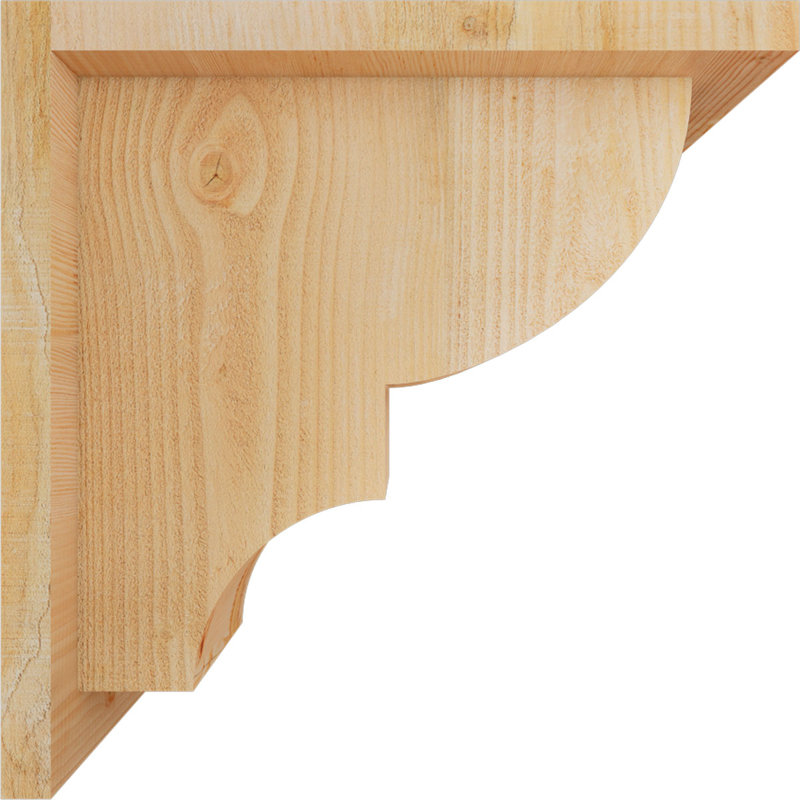 Corbeau Ridgewood avec contre-plaque, H 12 po x l 6 po x P 12 po, Sapin de Douglas, Sciage brut