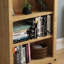 Alfheim 107cm H x 75cm W Solid Wood Standard Bookcase