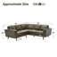 Canapé modulaire de coin en L 2 pièces 89 po Inayat-1707200526