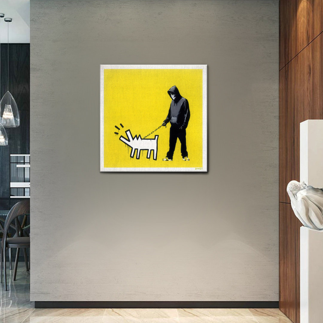 Leinwandbild Choose Your Lemon Yellow Weapon von Banksy