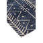 Tapis bleu à motif géométrique tissé à la machine-1264600458