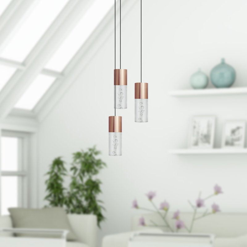 Andromedae 3 - Light Cluster Pendant, Copper