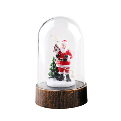 Lighted Christmas Decor Battery Clear LED Lights Hanging Lantern Christmas Tree Pendant Novel Props Light For Xmas Party Home Decor
