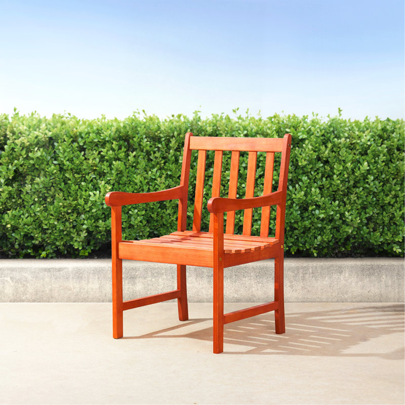 Aina Tropical Reddish Wood Patio Armchair