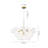 Meyana 6 - Light Clear Textured Glass Bubble Shaded Chandelier-1568250550
