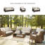 Chaise de patio pivotante avec coussins Estill