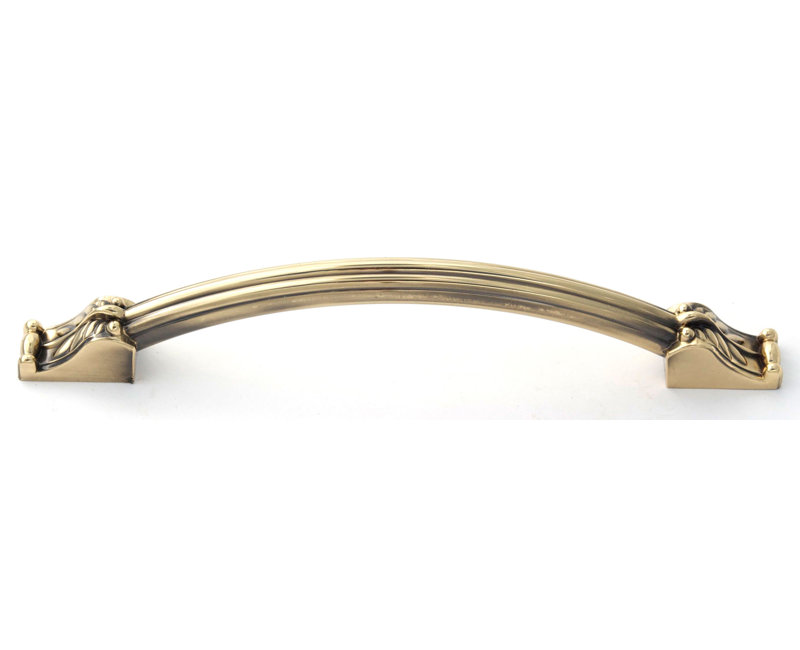 Fiore Arch Pull, Polished Antique