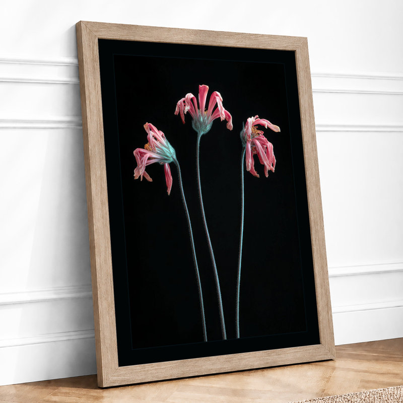 Wilted Blooms Botanical - Framed Print, A1 - 84.1 x 59.4 cm, Oak