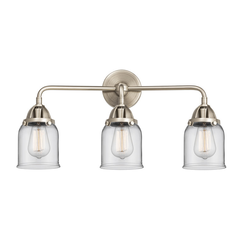 Shauna 3 - Light Vanity Light, Incandescent, Clear, Brushed Satin Nickel