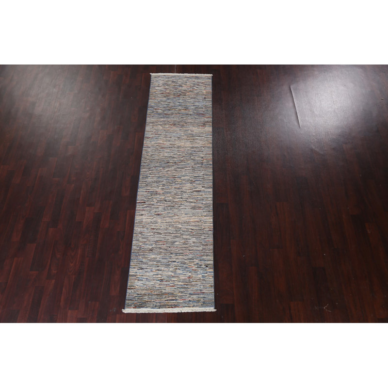 Striped Gabbeh Runner Rug 3x10