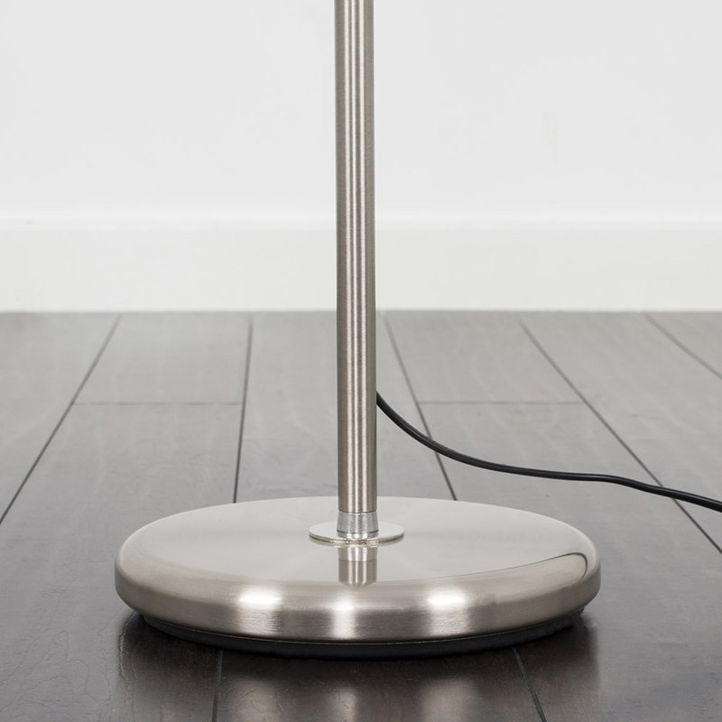 Netherby 156cm Floor Lamp, Brushed Chrome, Included