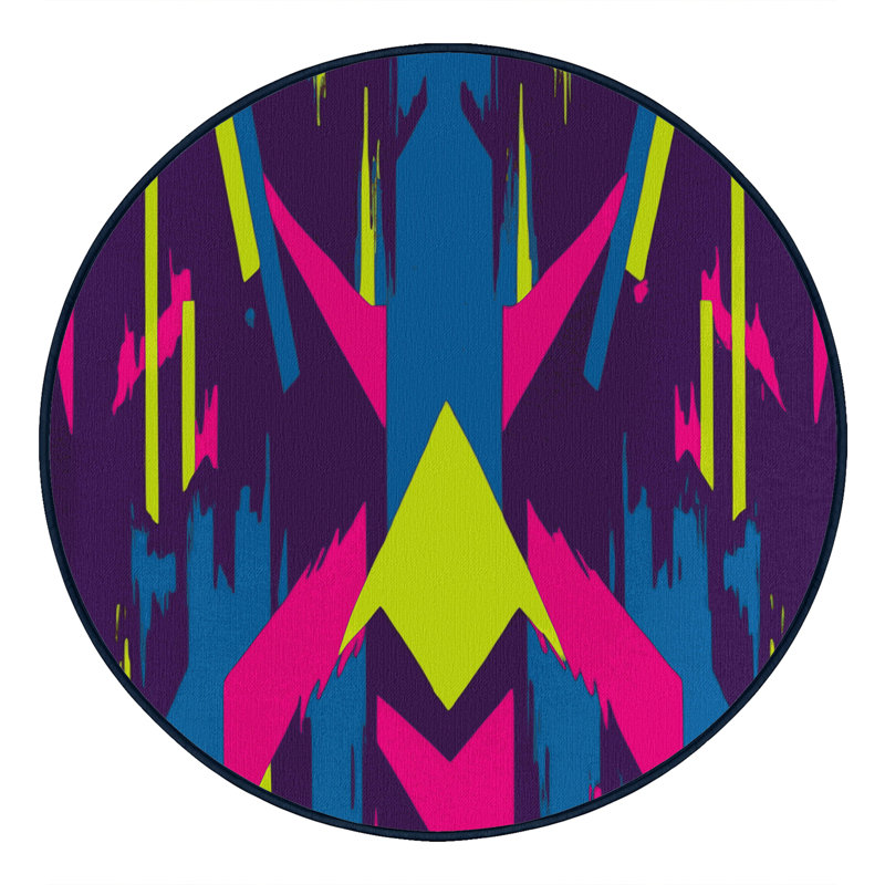 Warp Line Rug, Round 5'