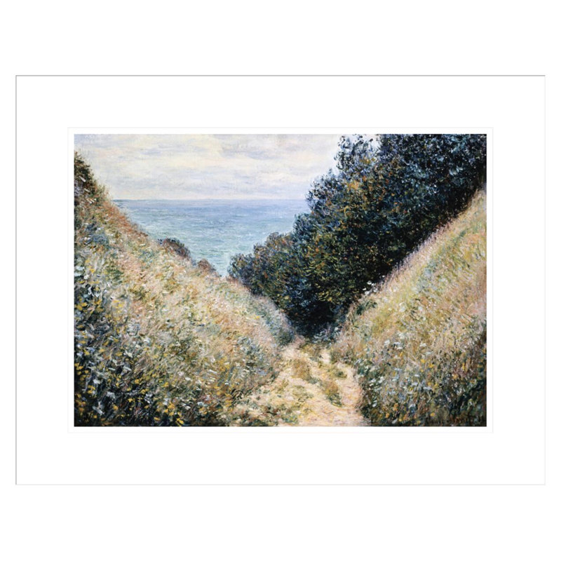 «Road at La Cavée Pourville» par Claude Monet, impression giclée encadrée, H 17,11 po x l 21,75 po