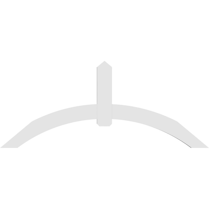 Support pour pignon en PVC Archdale, H 35 po x l 84 po (pas: 10/12), P 2 po x F 6 po