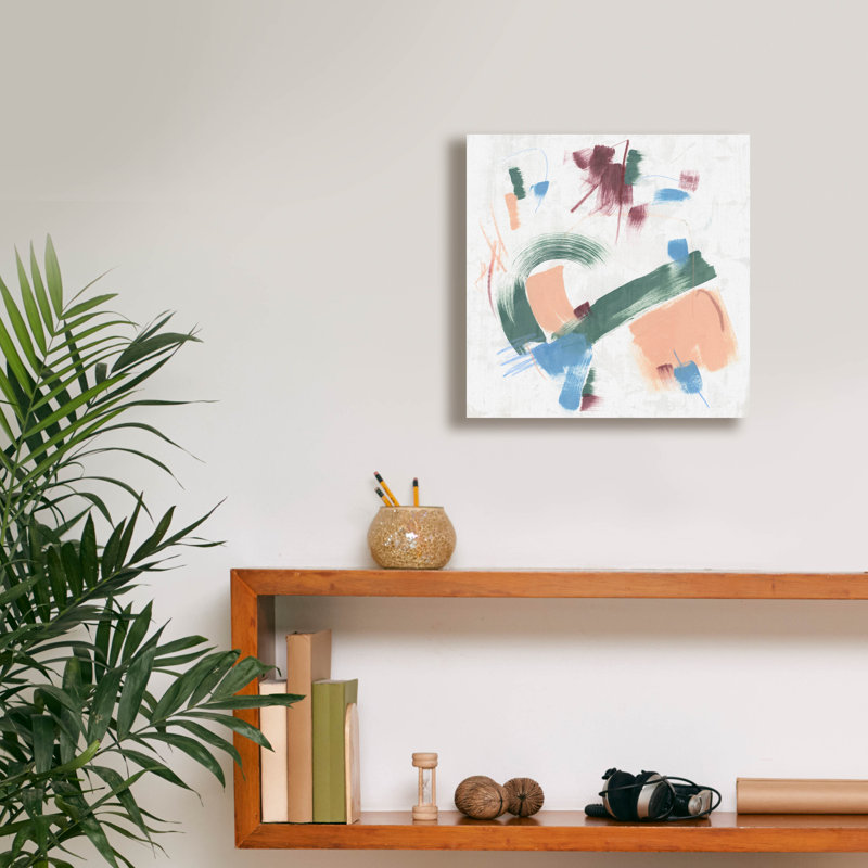  «Jade Mobile 1» par June Erica Vess, art mural sur toile, 12 po x 12 po