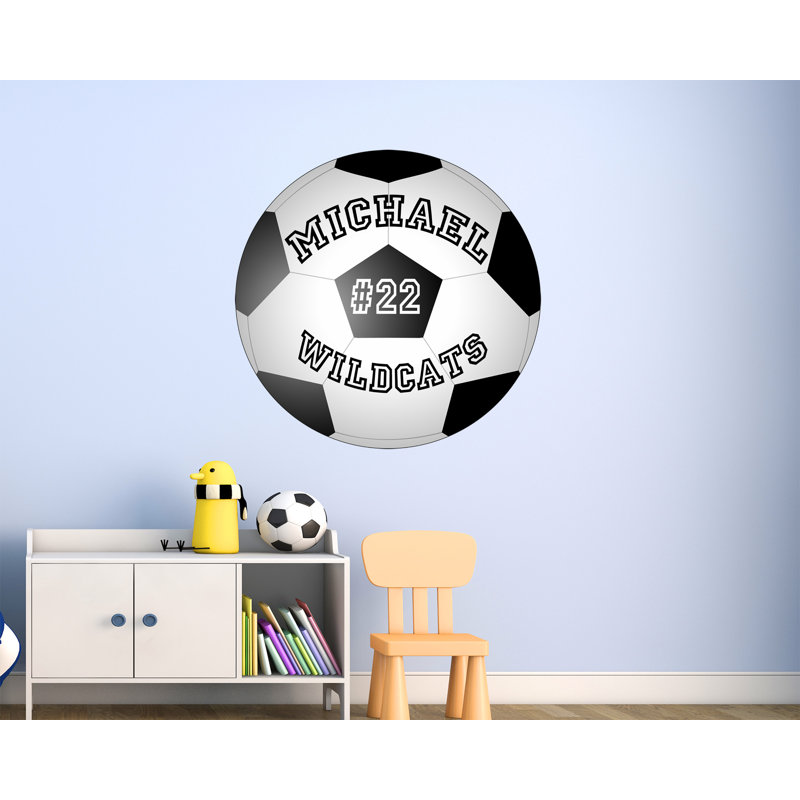 Text & Numbers Wall Decal, 18" H x 18" W x 0.01" D