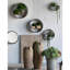 Boîte à fleurs captivante à 5 parois - fer gris, avec plusieurs types de poches et tablettes en bois pour des jardins fascinants - choix de fer galvanisé gris