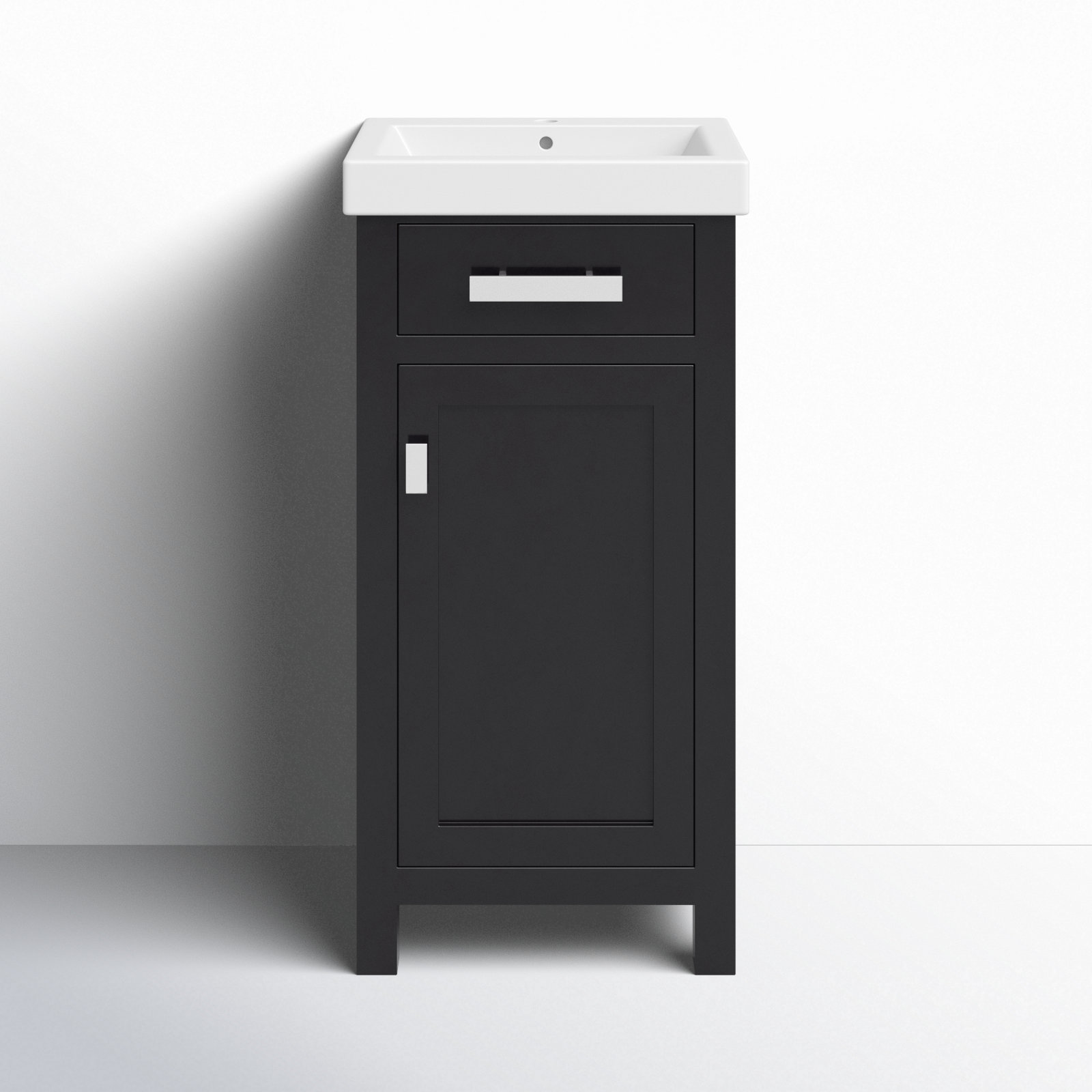 Caitlyn 17.3'' Single Bathroom Vanity, Black