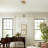 Transitional Pendant Light Seeded Glass Shade Adjustable Cord